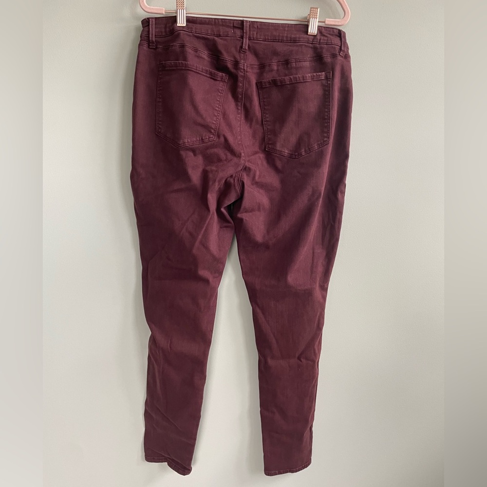 Pistola Maroon Hannah Moto Cargo High Rise Skinny Jeans - Picture 5 of 9